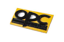 Opel Emblème OPC Line 32mm sur 85mm (Noir) photo 2