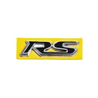 Insigne RS noir avec chrome (95mm x 25mm) photo 1