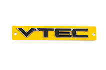 Honda Emblème VTEC noir avec chrome (110mm x 15mm) photo 1