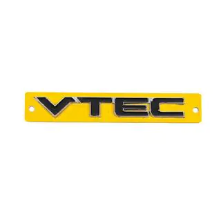 Emblème VTEC noir avec chrome (110mm x 15mm) photo 1