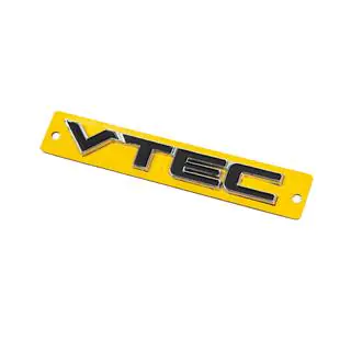 Emblème VTEC noir avec chrome (110mm x 15mm) photo 2