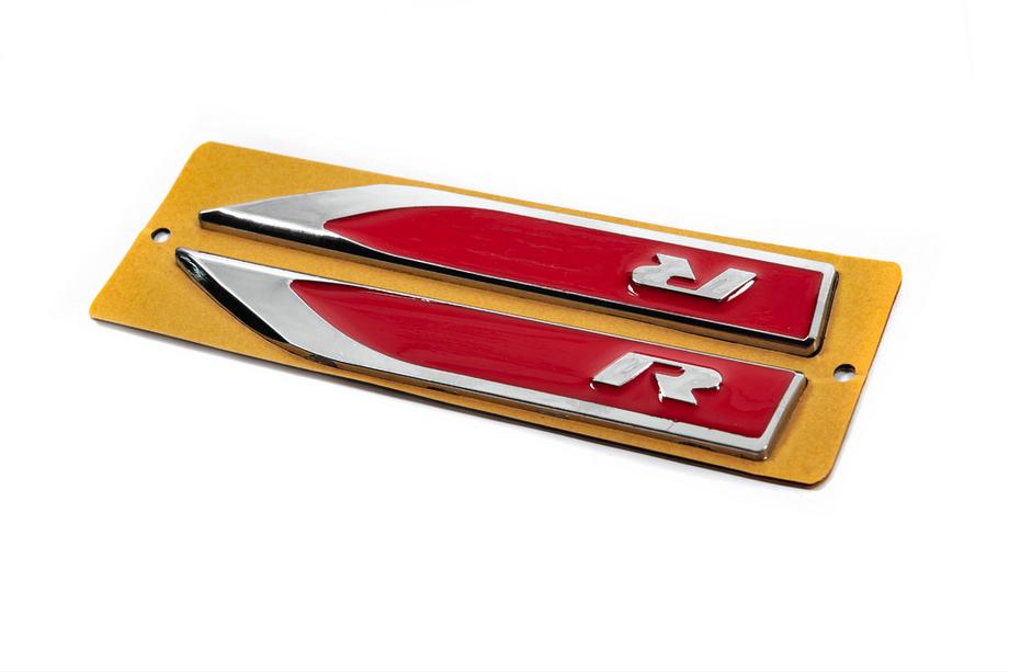 Baguettes latérales R-rouge-chrome (145mm x 22m) Photo 2