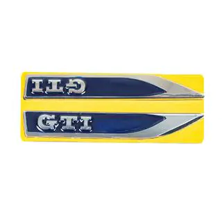 Baguettes latérales GTI bleu chrome (145mm x 22m) photo 1