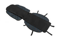 Housse de siège ECO et tissu (1 pc, Noir avec surpiqûre bleue + tissu) photo 2