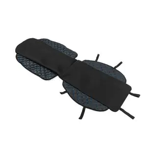 Housse de siège ECO et tissu (1 pc, Noir avec surpiqûre bleue + tissu) photo 2