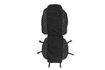 Housse de siège ECO et tissu (1 pc, Noir avec couture noire + tissu) photo 1