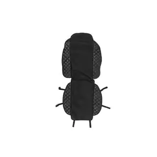 Housse de siège ECO et tissu (1 pc, Noir avec couture noire + tissu) photo 1