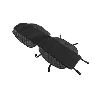 Housse de siège ECO et tissu (1 pc, Noir avec couture noire + tissu) photo 2