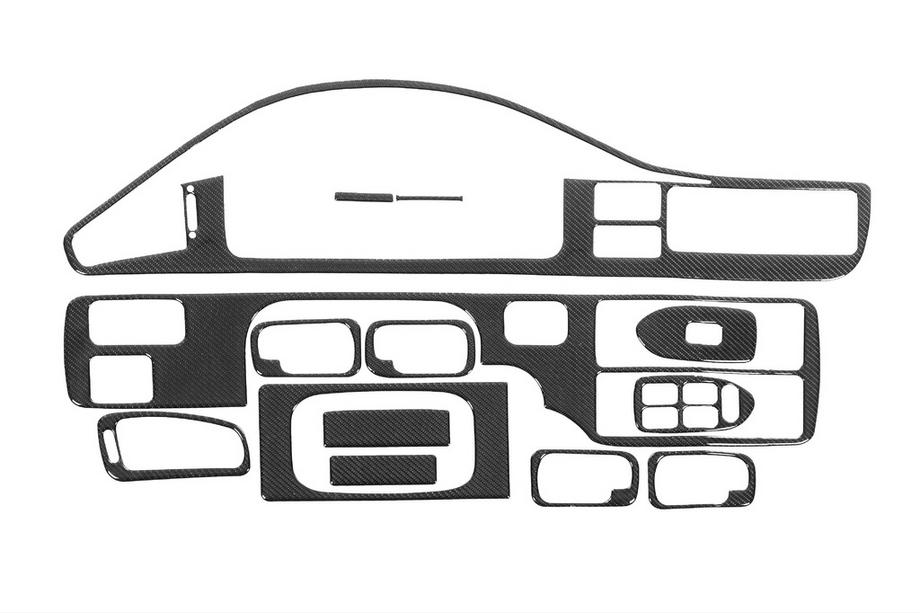 Honda Civic 1991-1995 Couvre tableau de bord (Meric) Image