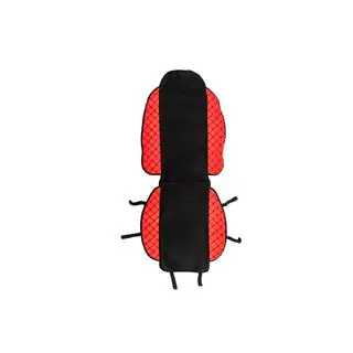 Housse de siège ECO et tissu (1 pc, Rouge avec surpiqûre noire + tissu) photo 1