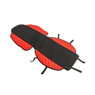 Housse de siège ECO et tissu (1 pc, Rouge avec surpiqûre noire + tissu) photo 2