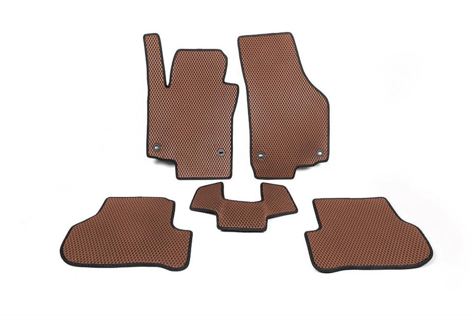Volkswagen Golf 6 2008-2014 Tapis de sol EVA (rouge brique) Image