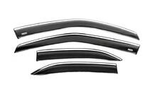 Toyota Yaris/Yaris Cross (XP210) 2020- Déflecteurs de vitres avec moulure chromée (4 pcs, Niken) photo 2