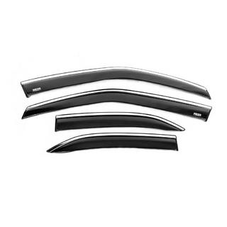 Déflecteurs de vitres avec moulure chromée (4 pcs, Niken) Toyota Yaris/Yaris Cross (XP210) 2020- photo 2