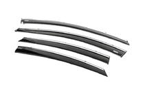 Hyundai Elantra (MD/UD) 2011-2015 Déflecteurs de vitres avec moulure chromée (4 pcs, Niken) photo 2