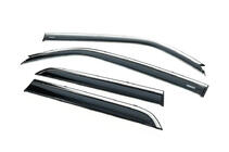 Toyota 4Runner 2009-2024 Déflecteurs de vitres avec moulure chromée (4 pcs, Niken) photo 1