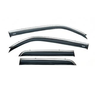 Déflecteurs de vitres avec moulure chromée (4 pcs, Niken) Toyota 4Runner 2009-2024 photo 2