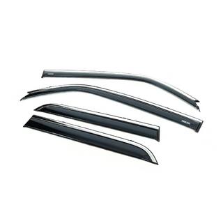 Déflecteurs de vitres avec moulure chromée (4 pcs, Niken) Toyota 4Runner 2009-2024 photo 1