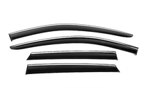 Kia Niro 2016–2021 Déflecteurs de vitres avec moulure chromée (4 pcs, Niken) photo 1