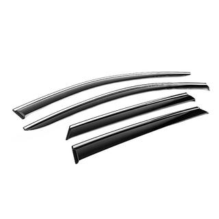 Déflecteurs de vitres avec moulure chromée (4 pcs, Niken) photo 3