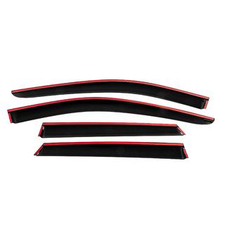 Déflecteurs de vitres avec moulure chromée (4 pcs, Niken) photo 4