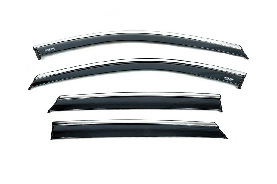 MG HS 2018- Déflecteurs de vitres avec moulure chromée (4 pcs, Niken) Photo 2