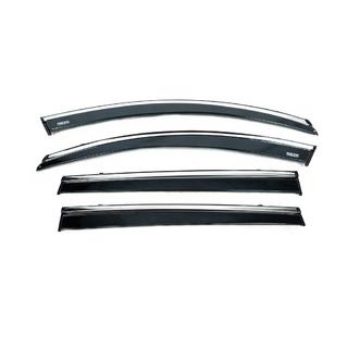 Déflecteurs de vitres avec moulure chromée (4 pcs, Niken) photo 4