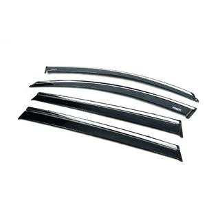 Déflecteurs de vitres avec moulure chromée (4 pcs, Niken) photo 3