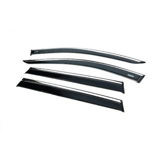 Déflecteurs de vitres avec moulure chromée (4 pcs, Niken) photo 4