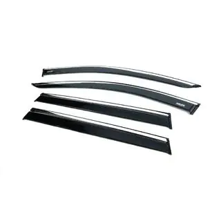 Déflecteurs de vitres avec moulure chromée (4 pcs, Niken) photo 4