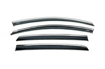 Volkswagen Golf 6 2008-2014 Deflecteurs de Vitres avec Moulure Chromee Niken (HB, 4 pcs) photo 3