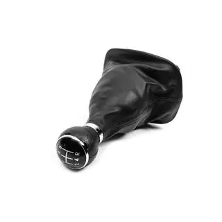 Pommeau de levier de vitesse avec soufflet noir (5 vitesses) Volkswagen Passat B5 1997-2005 photo 1