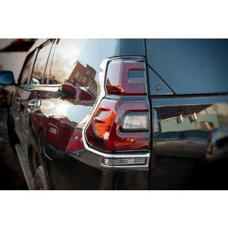 Couvre-feux Arrière Chromés V2 (2 pcs, 2018+) Toyota Land Cruiser Prado 150 2009-2023 photo 1