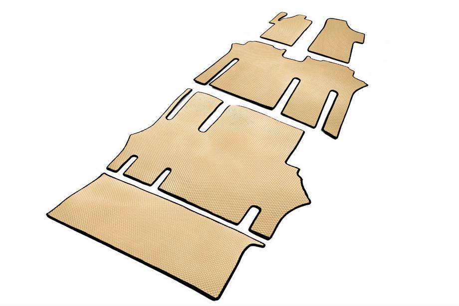 Mercedes Viano 2004-2014 Tapis de sol EVA V2 (Retrait uniquement, Set complet, Beige) Image