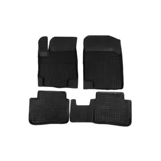 Tapis en caoutchouc avec rebord (4 pcs, Polytep) Hyundai Accent 2011-2017 photo 1