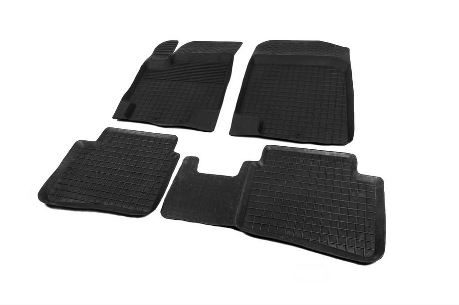 Hyundai Accent 2011-2017 Tapis en caoutchouc avec rebord (4 pcs, Polytep) Photo 2