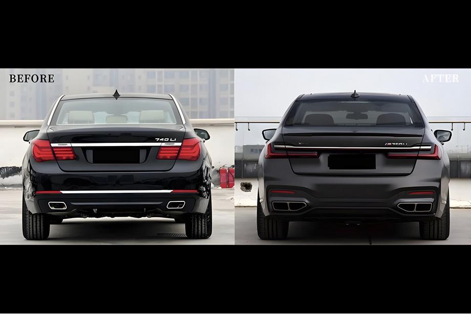 BMW 7 Series F01/F02 2008-2015 Kit restylage vers G12 M760 (avec remplacement du couvercle de coffre et des ailes arrières) Photo 131