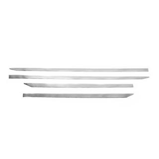 Moulures de porte étroites en acier inoxydable Carmos Skoda Kodiaq 2016-2023 photo 2