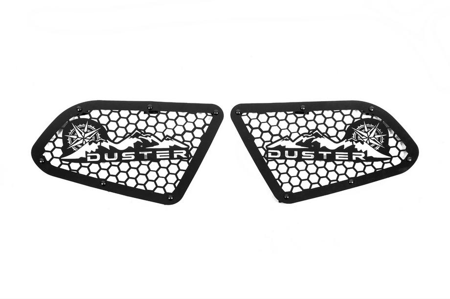 Dacia Duster 2018-2024 Caches de vitres arrières EuroCap (2 pcs, métal) Image
