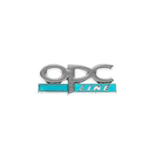 Badge métallique de coffre OPC Line (Chrome+Bleu) photo 2