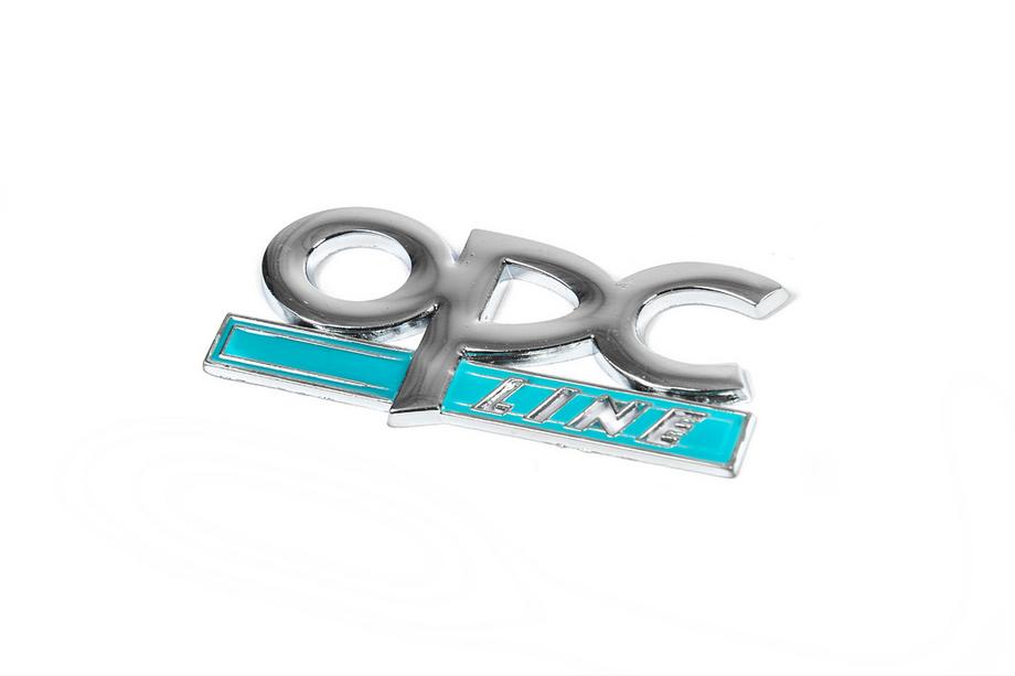 Opel Badge métallique de coffre OPC Line (Chrome+Bleu) Image