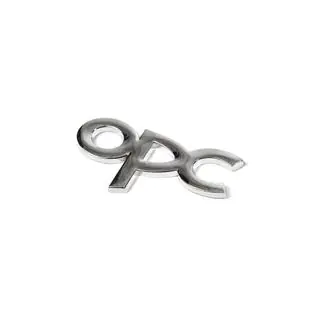 Badge métallique de coffre OPC chrome photo 2