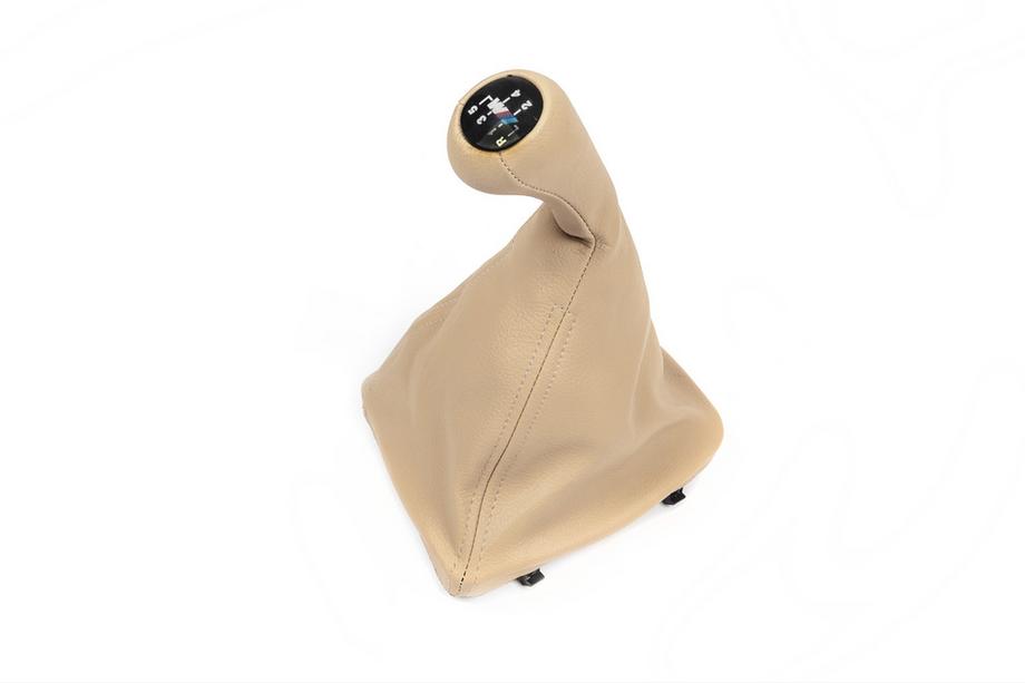 BMW 3 Series E46 1998-2006 Soufflet de levier de vitesse + pommeau OEM (beige) Image