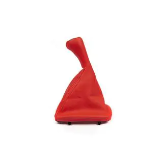 Soufflet de levier de vitesse + pommeau OEM (rouge) photo 2