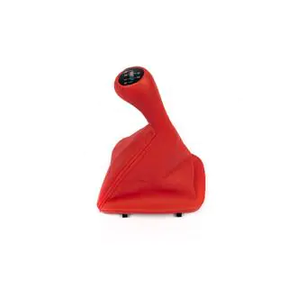 Soufflet de levier de vitesse + pommeau OEM (rouge) photo 1