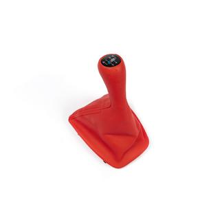 Soufflet de levier de vitesse + pommeau OEM (rouge) photo 3