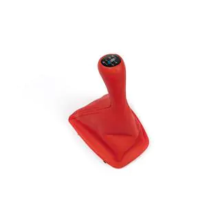Soufflet de levier de vitesse + pommeau OEM (rouge) photo 3