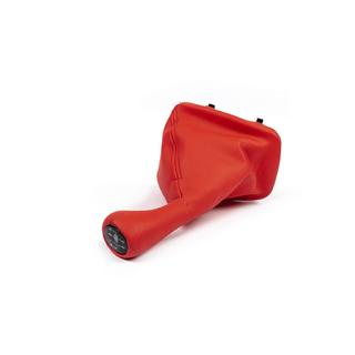 Soufflet de levier de vitesse + pommeau OEM (rouge) photo 4