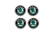 Skoda Autocollants pour Cabochons de Jante V2 60mm (4pcs) photo 1