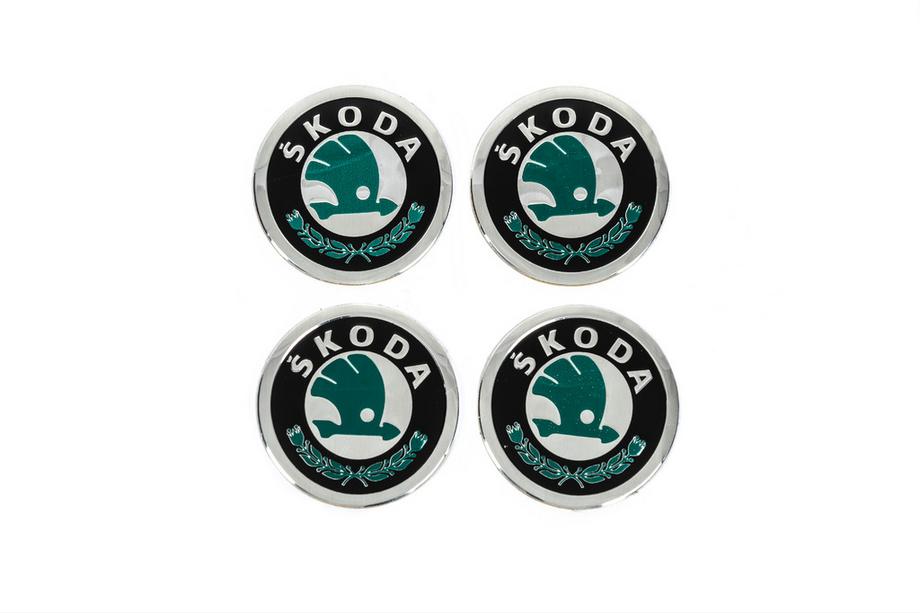 Skoda Autocollants pour Cabochons de Jante V2 60mm (4pcs) Image